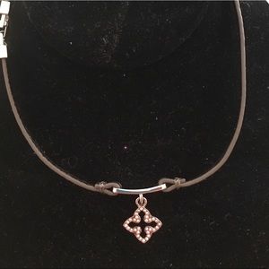 Leather Lia Sophia Choker / Wrap Bracelet‎